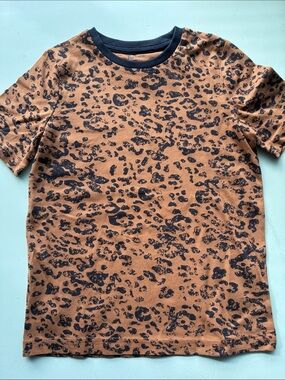 🍎$5/20Kids Leopard Print Short-Sleeve Tee in Brown